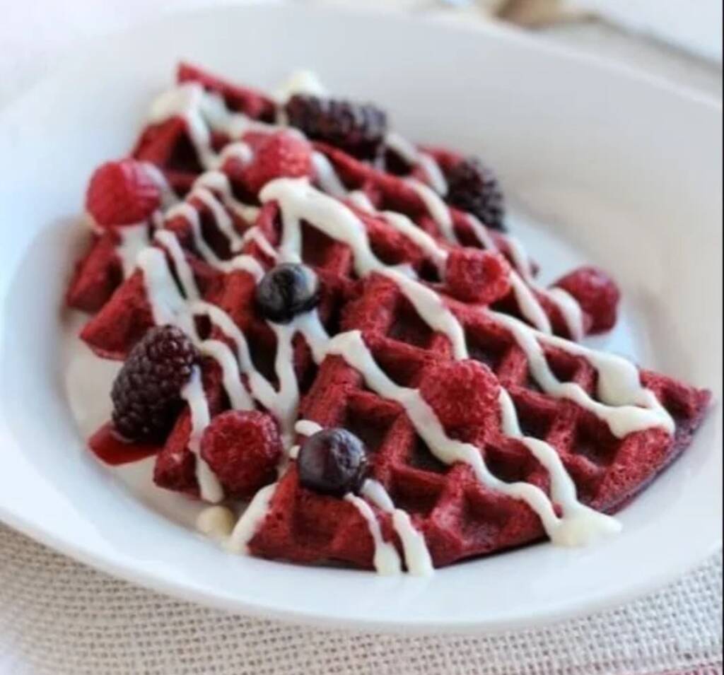 Red Velvet Flavor Belgian Waffle Premix