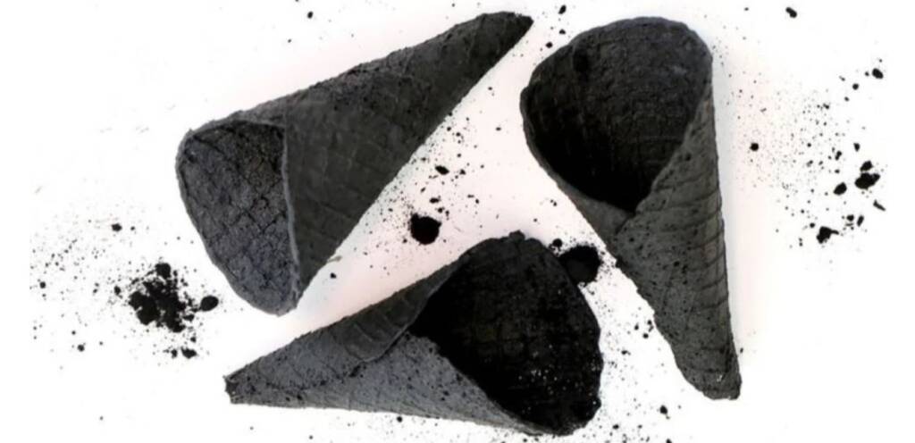 Waffle Cone Premix Black Charcoal Flavor